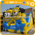 Hot sell kids Inflatable minions bouncer house slide minions jumping castle